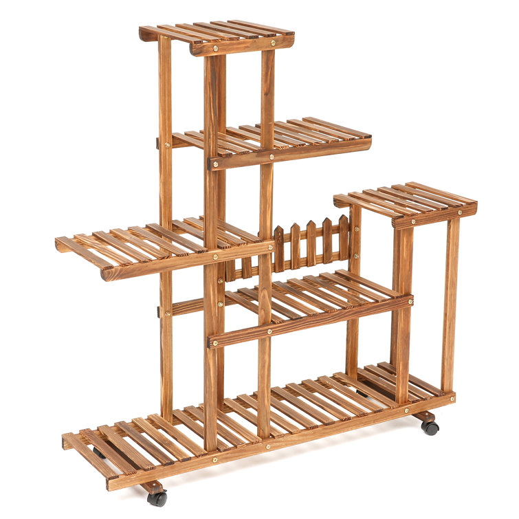 insma Wooden Plant Stand Wayfair